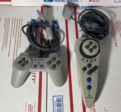 #ad Original Sony Playstation 1 PS1 Wired Controller amp; UltraRacer PS1 Controller $27.99