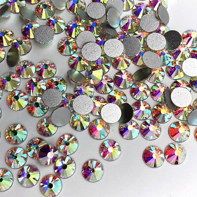 #ad 1440pcs Crystal Nail Art Rhinestones FlatBack Glitter Diamond 3D Tips Decoration $1.99