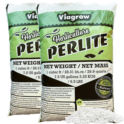 #ad 29.9 qt White Perlite Planting Soil Additive And Growing Medium Organic 2 Pack $29.40