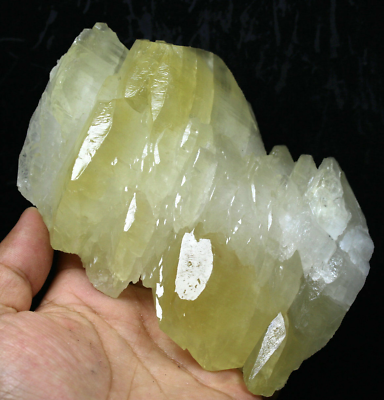 #ad 2.01lb New find natural yellow Calcite Crystal cluster mineral specimen China $149.99