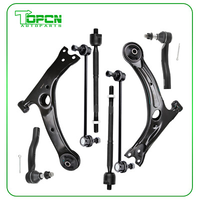 #ad 8pcs Front Lower Control Arm Tie Rod End For 2004 05 06 07 08 2009 Toyota Prius $77.79