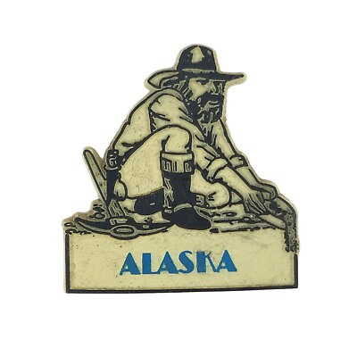 #ad Alaska Miner Gold Rush Refrigerator Fridge Magnet FREE SHIPPING N3. $14.99