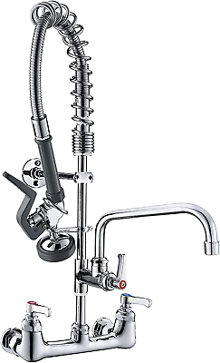 #ad Commercial Wall Mount Kitchen Sink Faucets Brass Constructed Polished Chrome Pre $281.99