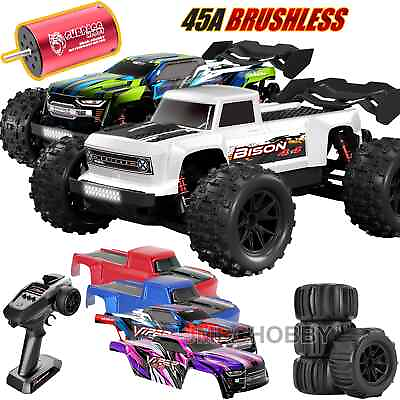 #ad RC Car 1 16 Scale RTR Brushless Motor 4WD 2.4G High Speed Off Road Remote Truck $142.20