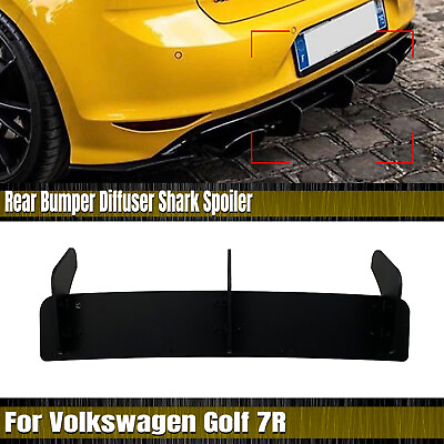 #ad Rear Bumper Diffuser Lip Shark Kit For Volkswagen Golf 7 MK7 R Rline 2014 2017 $55.29