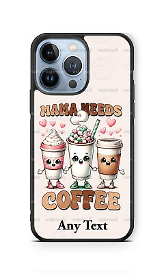 #ad Mother#x27;s Day Mama needs Coffee Customized Phone Case fits iPhone Samsung gift $18.98
