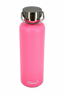 #ad Stainless Steel Vacuum Flask Bottle 750 mL Pink Black Teal $24.31