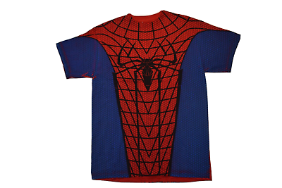 #ad The Amazing Spider Man Mens Web Slinger Hero Spiderman Cosplay Shirt New M $9.99