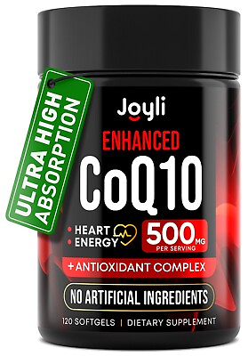#ad #ad High Absorption CoQ10 500MG 120 Softgels for Heart Health amp; Energy Production $18.99
