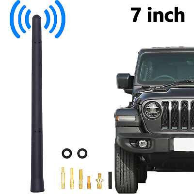 #ad 7quot; Aerial Antenna Mast Car AM FM Radio Short Stubby Fits For Chevrolet Ford Jeep $8.99