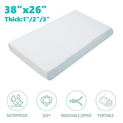#ad Child Crib Mattress Infant Memory Foam Portable Toddlers Mattress 12 3quot; Thick $31.99