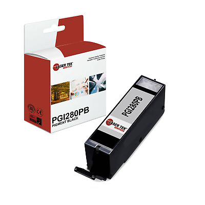 #ad LTS PGI280PGBK Pigment Black HY Compatible for Canon Pixma TR7520 TR8520 Ink $25.99