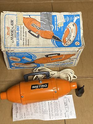 #ad METRO Vacuum Magic Air USA Model VM Inflatable Air Electric Inflator Deflator $28.00