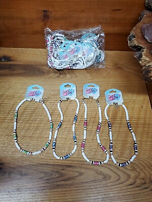 #ad Lot Of 12 Mixed Shell And Clay Beaded Necklaces Discount Wholesale $11.99