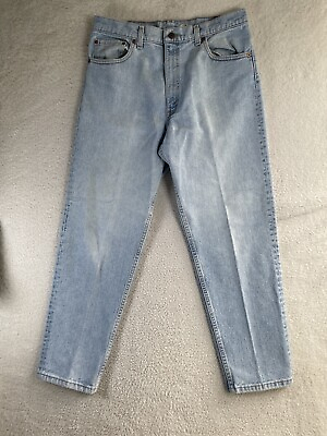 #ad Vintage Levis 550 Jeans Mens 36x30 34X30 Actual USA Light Blue Jeans 1993 $24.99