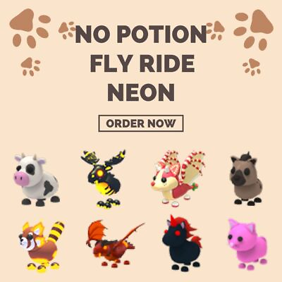 #ad No Potion FR Fly Ride NFR Neon MFR Mega Adopt Me $1.74