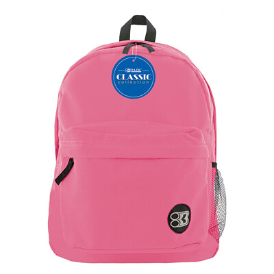#ad BAZIC Products Classic Backpack 17quot; Fuchsia $20.09