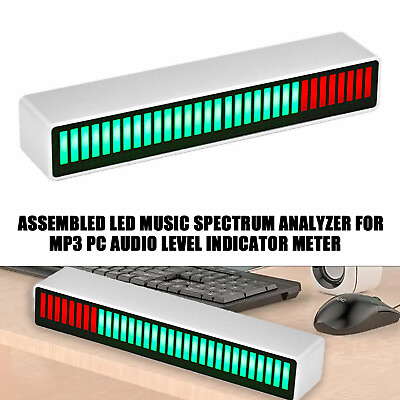 #ad Assembled LED Music Spectrum Analyzer For MP3 PC Audio Level Indicator Meter SR $27.99