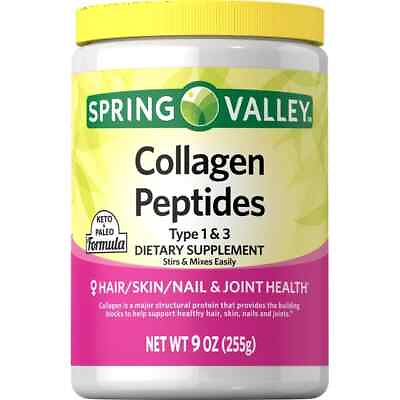 #ad Spring Valley Collagen Peptides Type 1 amp; 3 Dietary Supplement 9 oz $15.99