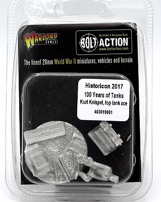#ad Bolt Action 403019901 Historicon 2017 Kurt Knispel Top Tank Ace WWII German NIB $19.99