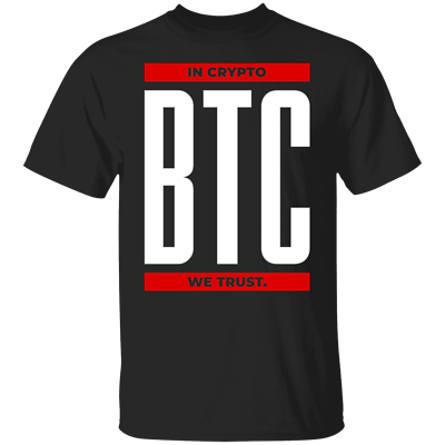 #ad Bitcoin BTC In Crypto We Trust Cryptocurrency T Shirt $26.95