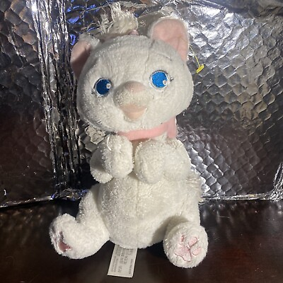 #ad Disney Store Babies Aristocats Marie 11quot; Plush White Kitten Cat Soft 1187 $1.47
