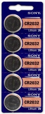 #ad 5 X NEW SONY MURATA CR2032 DL2032 ECR2032 Lithium 3V Watch Battery USA Seller $2.99