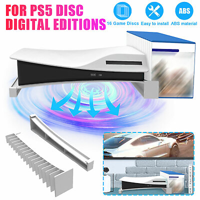 Console Horizontal Bracket Desktop Cooling Stand For Sony Playstation 5 PS5 Host $14.48