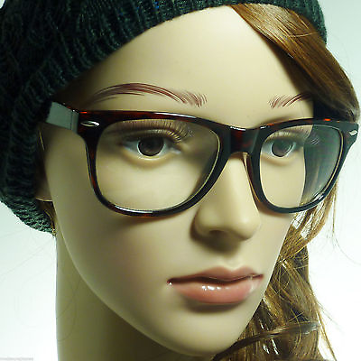 #ad RETRO Unisex Men Women Nerd Geek Oversized Large Frame Clear Lens Eye Glasses $12.99