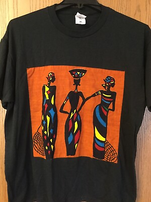 #ad African Woman. Black Shirt. XL. $30.00