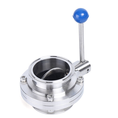 #ad 3quot; Butterfly Valve Tri Clamp Sanitary Stainless Steel Tri Clamp Butterfly Valve $34.21