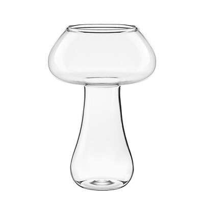 #ad 1PC 280ML Cocktail Unique Mushroom Glass clear glass mug for KTV Party $9.68