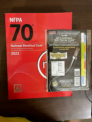 #ad 2023 Nec Code Book NFPA70 National Electrical Code with 2023 BBI Fast Tabs New. $36.99