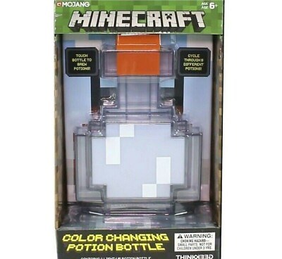 #ad NEW Minecraft Color Changing Potion Bottle Toy Touch 8 Colors Thinkgeek SEALED $19.54
