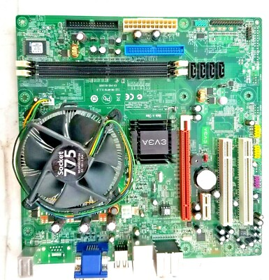 #ad EVGA 112 YF NF70 Motherboard 1.6GHz INTEL CELERON SLAQW CPU H S amp; FAN $69.99