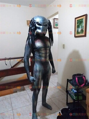 #ad #ad Aliens.vs.Predator Cosplay Adult kids Jumpsuit Predator Cosplay Costume Bodysuit $28.13