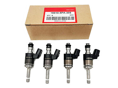 #ad 4Pcs Honda Genuine 16010 5PA 305 Fuel Injectors For ACCORD CR V CIVIC Si 1.5L $119.99