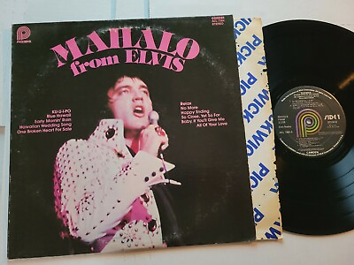 #ad ELVIS PRESLEY Mahalo From Elvis LP POP ROCK BALLADS ex nm $11.99