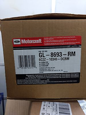 #ad Alternator MOTORCRAFT Reman GL 8693 RM $250.00