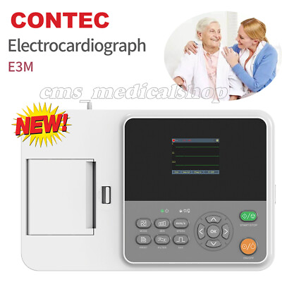 #ad CONTEC E3M portable ECG EKG electrocardiograma ECG machine12 Lead $459.00