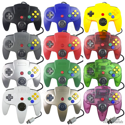 #ad Wired Controller Compatible With Nintendo 64 N64 Joystick Video Game Console $14.98