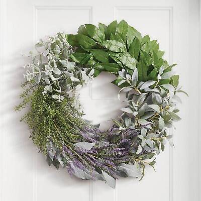 #ad Subtle amp; Elegant Brookefield Herbal 28 inch Seasonal Outdoor Indoor Wreath $141.09