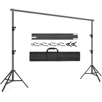 #ad VEVOR Backdrop Stand 12x10 ft Heavy Duty Adjustable Photography Background Photo $55.42