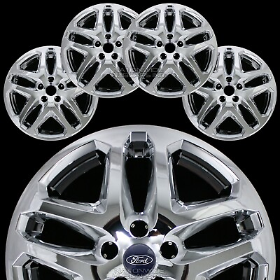 #ad 4 CHROME 13 16 Ford Fusion 17quot; Wheel Covers Rim Skins Hub Caps fits Alloy Wheels $99.99