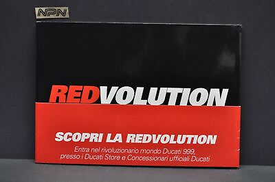 #ad NOS #x27;02 Ducati 999 S Red Revolution Motorcycle Dealer Sales Brochure Redvolution $24.99