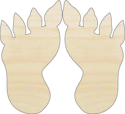 #ad #ad Monster Feet Laser Cut Wood Shape MYTH88 $93.52