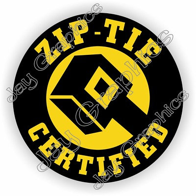 #ad Funny ZIP TIE Certified Hard Hat Sticker Welding Helmet Safety Motorcycle USA $2.63