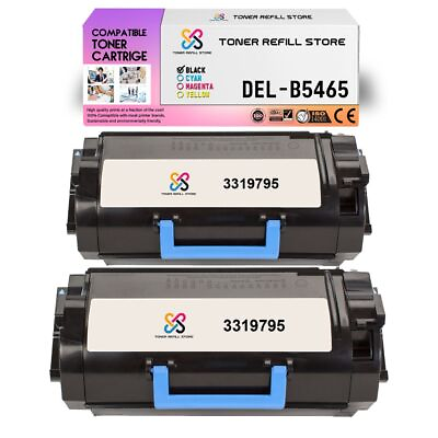 #ad 2Pk TRS 3319795 Black Compatible for Dell B5465 Toner Cartridge $223.99