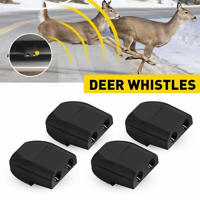 #ad 4PCS Deer Warning Whistles Device for Car Save A Deer Whistles Vehicle Deer Horn $9.49