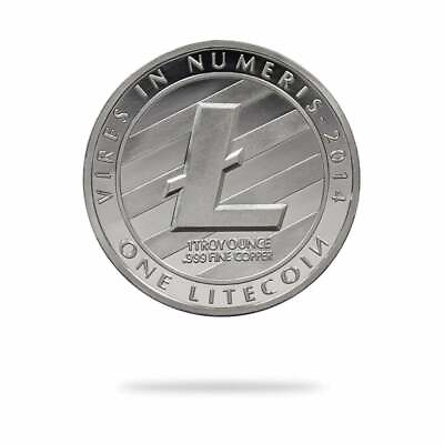 #ad 1Pcs Silver Litecoin Coin Commemorative Collectors $LTC US Seller $4.99